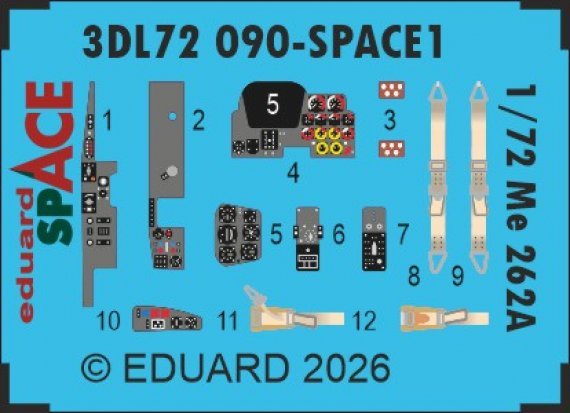 Eduard Me 262A 1/72 Am�lioration pour Arma Hobby