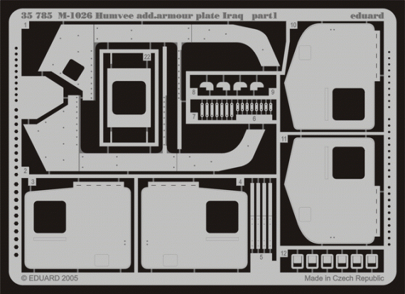 M-1026 additional armour plate Iraq  (TAM)