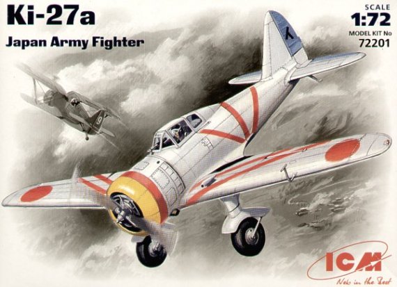 ICM 1/72 Nakajima Ki-27a Modellbausatz Flugzeug