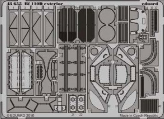 1/48 Bf 110D exterior (DRAG)