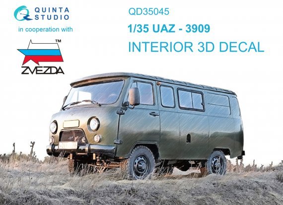 1/35 UAZ-3909 3D-Print & color interior