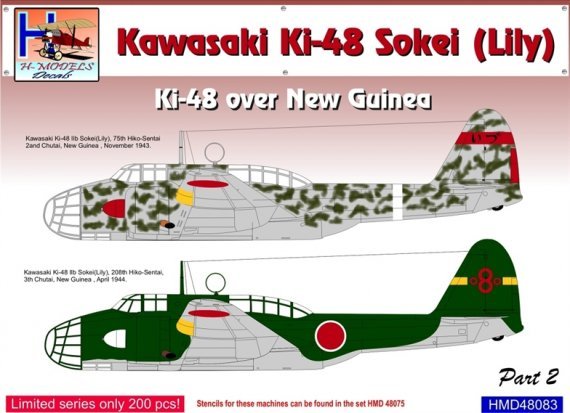 1/48 Decals Ki-48 Sokei over New Guinea Part 2