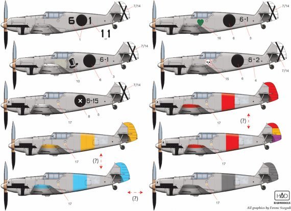1/48 Decal Messerschmitt Bf 109A