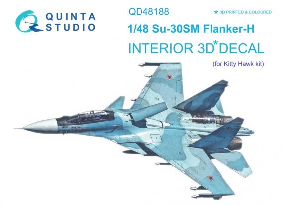 1/48 Su-30SM 3D-Print & coloured Interior