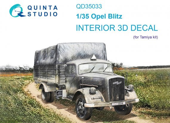 1/35 Opel Blitz 3D-Print & color Interior