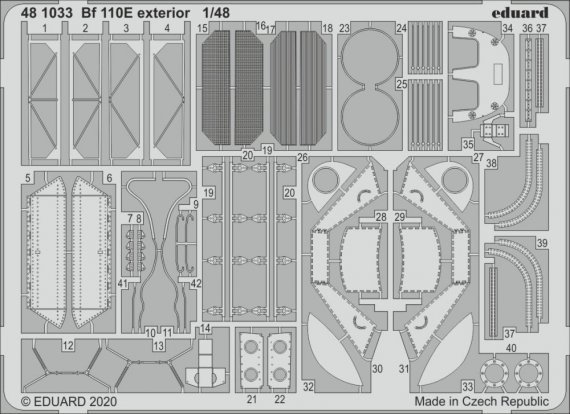 1/48 SET Bf 110E exterior