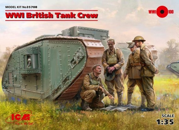1/35 British WWI Tank Crew