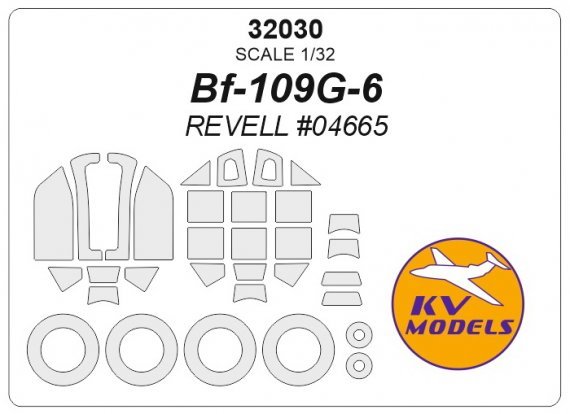 1/32 Messerschmitt Bf-109G-6 masks for wheels for Revell