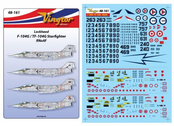 1/48 Lockheed F-104G/TF-104G Starfighter, RNoAF