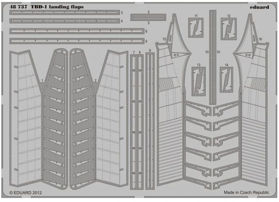 1/48 TBD-1 landing flaps (G.W.H.)