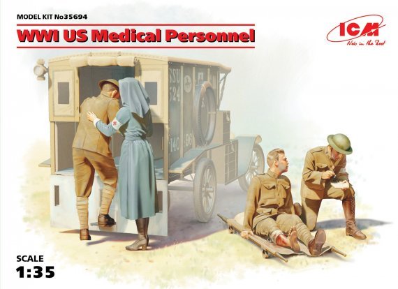 1/35 WWI US Medical Personnel