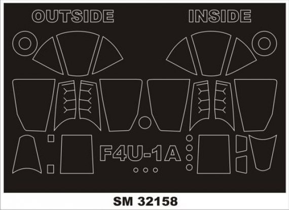 1/32 Vought F4U-1A Corsair (outside-inside) (for Tamiya)