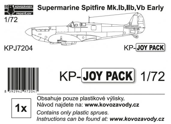 KP Joypack Spitfire Mk.Ib, IIb, Vb Early 1/72