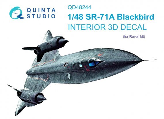 1/48 SR-71A 3D-Printed & color Interior