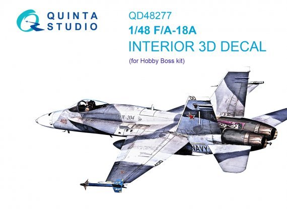 1/48 F/A-18A 3D-Print & color Interior