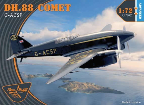 CLEAR PROP 1/72 DH.88 Comet G-ACSP Bausatz