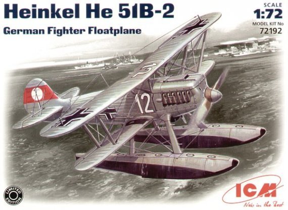 ICM 1/72 Heinkel He-51B-2 Schwimmer Luftwaffe