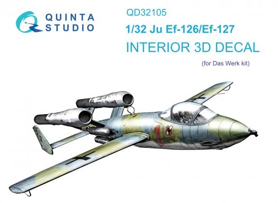 1/32 Ju EF 126/EF 127 3D-Printed & color Interior