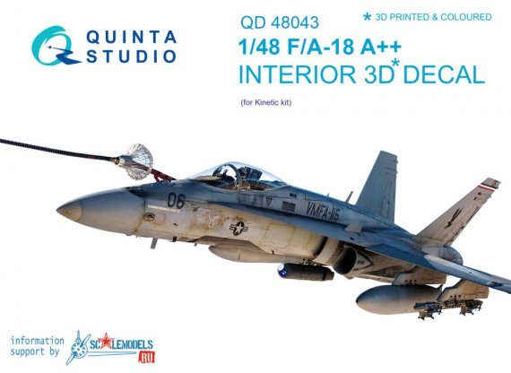 1/48 F/A-18A++ 3D-Printed & colour Interior