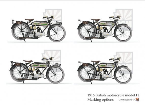 1/35 British Motorcycle Triumph Model H