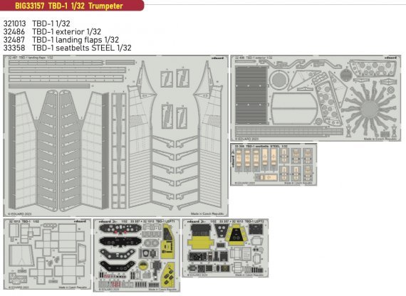 1/32 TBD-1 BigEd Set for Trumpeter