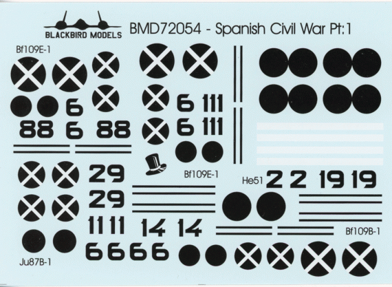 Blackbird Models Decalcomanie Condor Legion 1/72