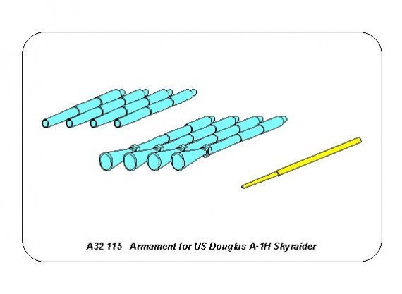 1/32 Armament for US Douglas A-1H Skyraider