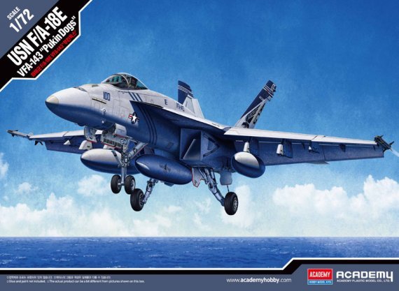 1/72 Boeing F/A-18E Super Hornet USN VFA-143 Pukin Dogs