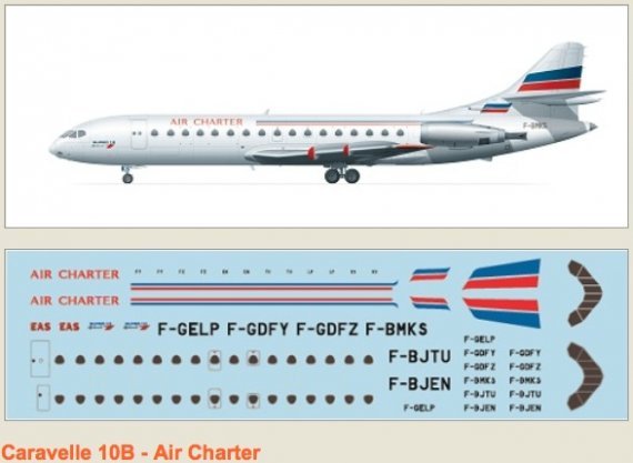1/144 Caravelle 10B Air Charter