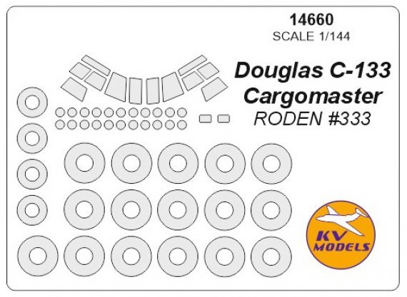 1/144 Douglas C-133 Cargomaster canopy paint mask And wheel