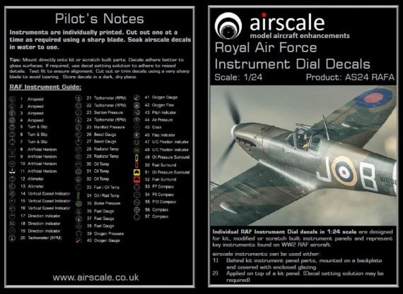 1/24 Full Colour Raf Instruments Remastered