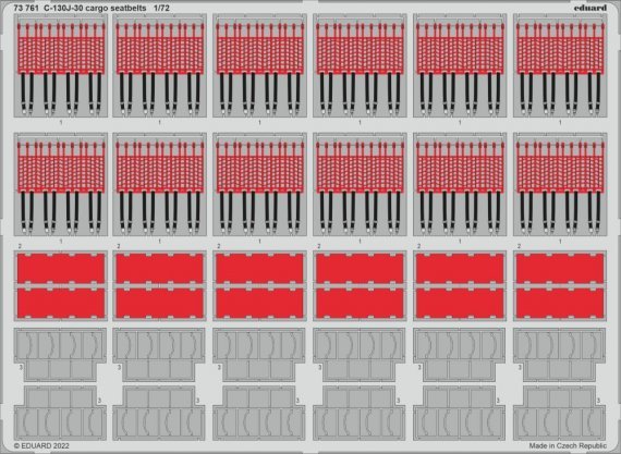 1/72 SET C-130J-30 cargo seatbelts