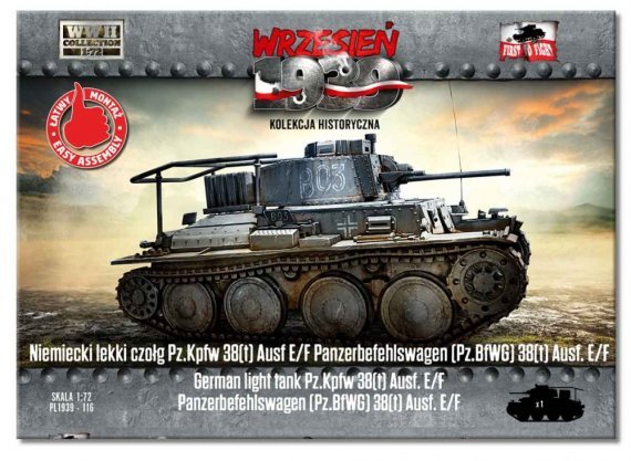 1/72 Pz.Kpfw 38t Ausf. E/F German light tank