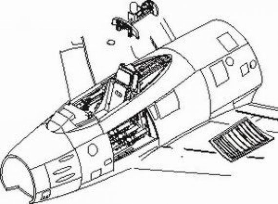 CMK Int�rieur F-86F Sabre 1/72 pour Academy