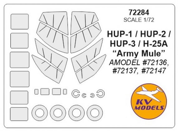 1/72 Piasecki Hup / H-25A paint masks