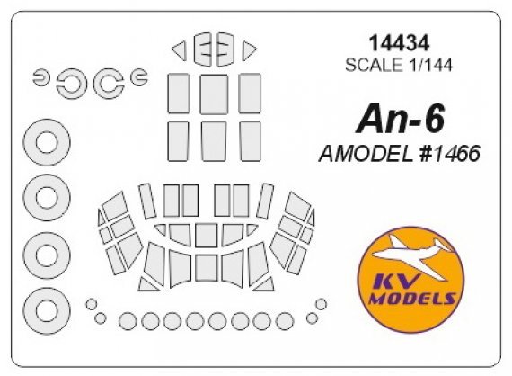 1/144 Antonov An-6 paint mask