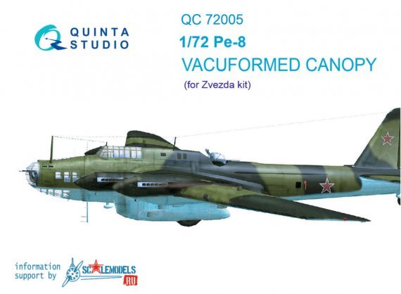 1/72 Vacu canopy for Pe-8