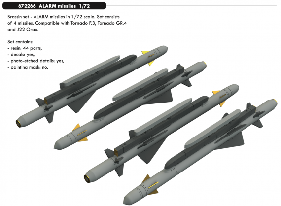 Brassin 1/72 ALARM missiles