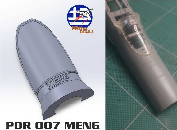 1/48 McDonnell F-4E Phantom One Piece Windshield for Meng