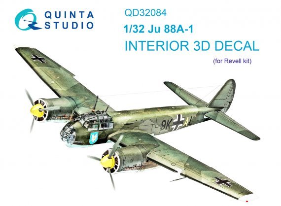 1/32 Ju 88A-1 3D-Printed & color Interior