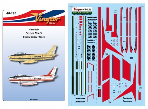 1/48 Canadair Sabre Mk.5  Boeing Chase Planes