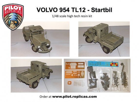 1/48 Volvo 954 TL12, Swedish and Finnish Air force tow jeep