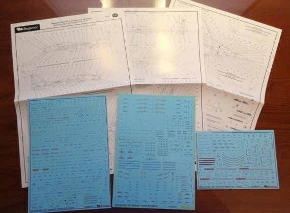 1/32 Mikoyan MiG-29 Fulcrum stencil full decal set