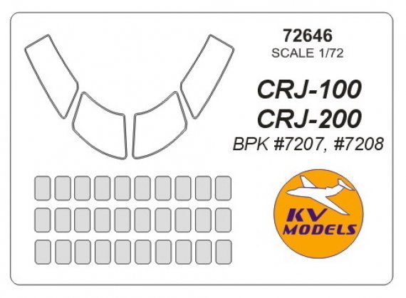 1/72 CRJ-100 / CRJ-200 BPK Models Masks