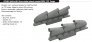 Brassin 1/72 Spitfire Mk.V 3-stacks exhaust rounded