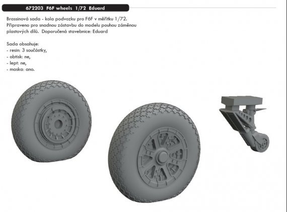 BRASSIN 1/72 F6F wheels