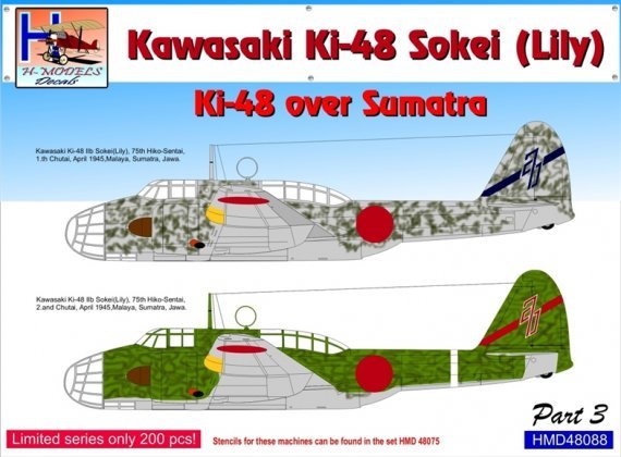1/48 Decals Ki-48 Sokei over Sumatra Part 3