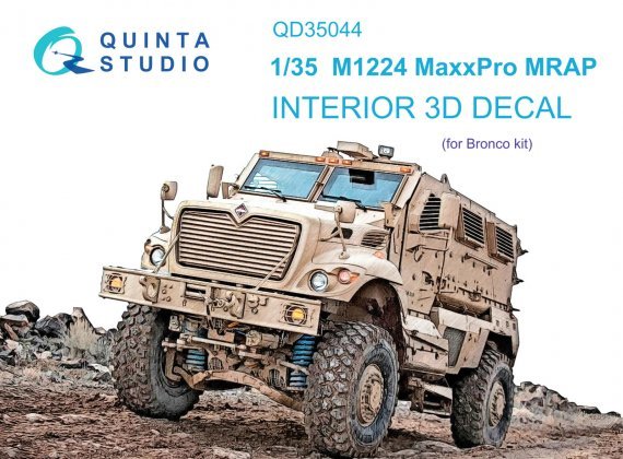 1/35 M1224 MaxxPro MRAP 3D-Printed & color Interior