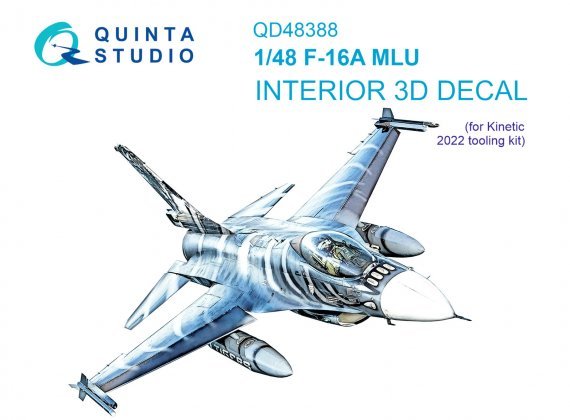 1/48 General-Dynamics F-16A Mlu for Kinetic