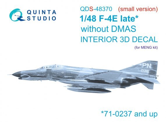 1/48 F-4E Phantom late without Dmas Small version for Meng